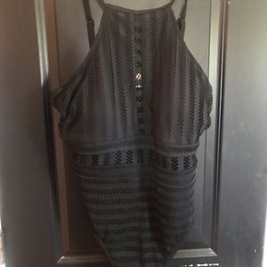 Black One Piece Bathing Suit